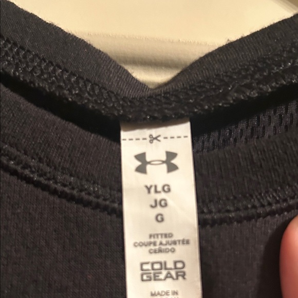 Under Armour Black and Blue Logo Long Sleeve - Picture 2 of 2